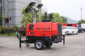 Осветительная мачта BAYSAR ZUX2000 YD V8,5 LED с генератором 10 кВт